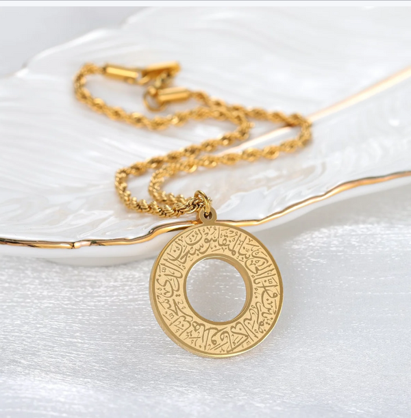 AyatAmulet™ Arabic Calligraphy Pendant Necklace | Premium Stainless Steel